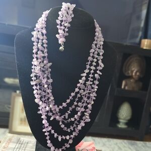 Lavender Gemstone Necklace